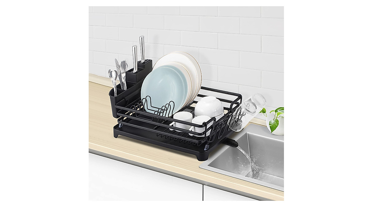 RTTRAO Luling Aluminum Dish Drying Rack - Rustproof & Space-Saving
