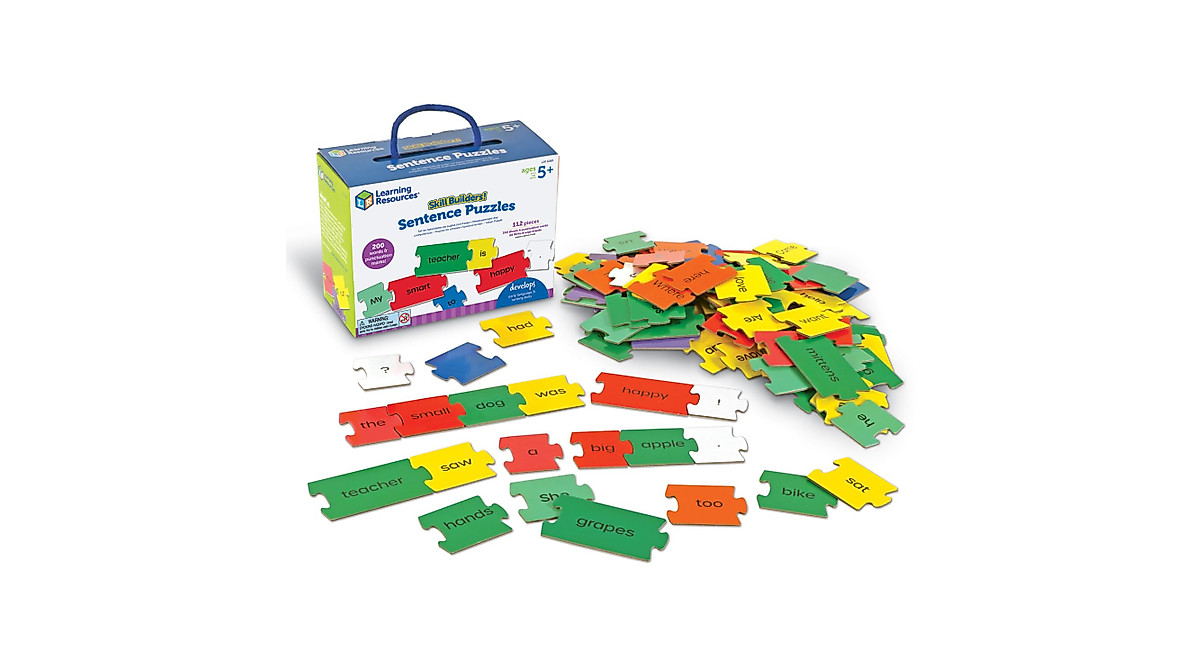 Learning Resources Sentence Puzzles | Build Language Skills 5+