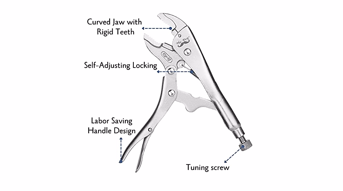 Mr. Pen Locking Pliers - Durable 7 Inch Tool