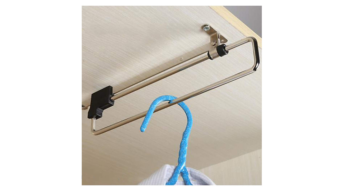 Adjustable Retractable Closet Rod - Space Saving Solutions