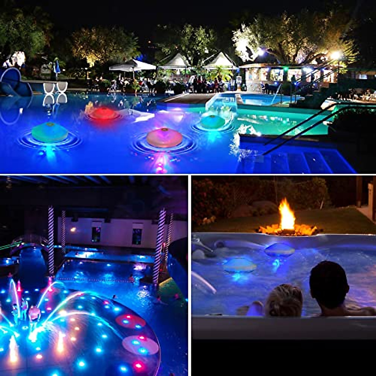 Float & Illuminate Your Pool with Colorful LED Lights - 8 Modes