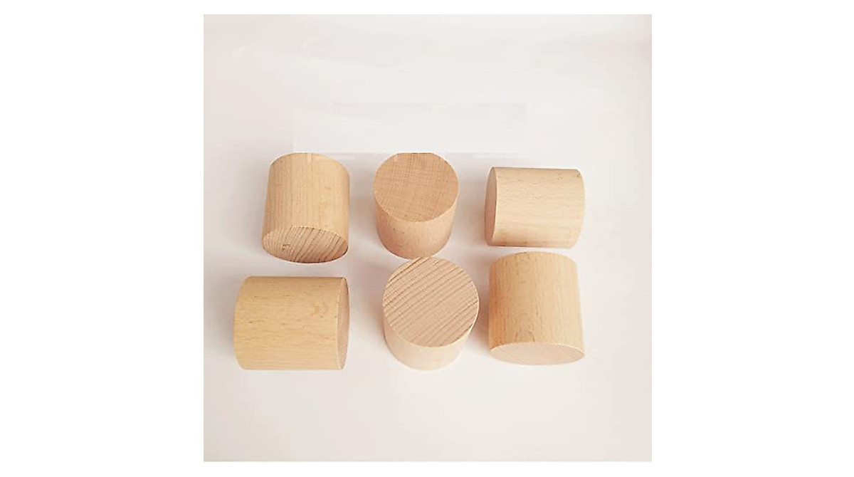 UtySty 4 Pack Wood Furniture Risers 2 inch Extra Height Legs Round ...