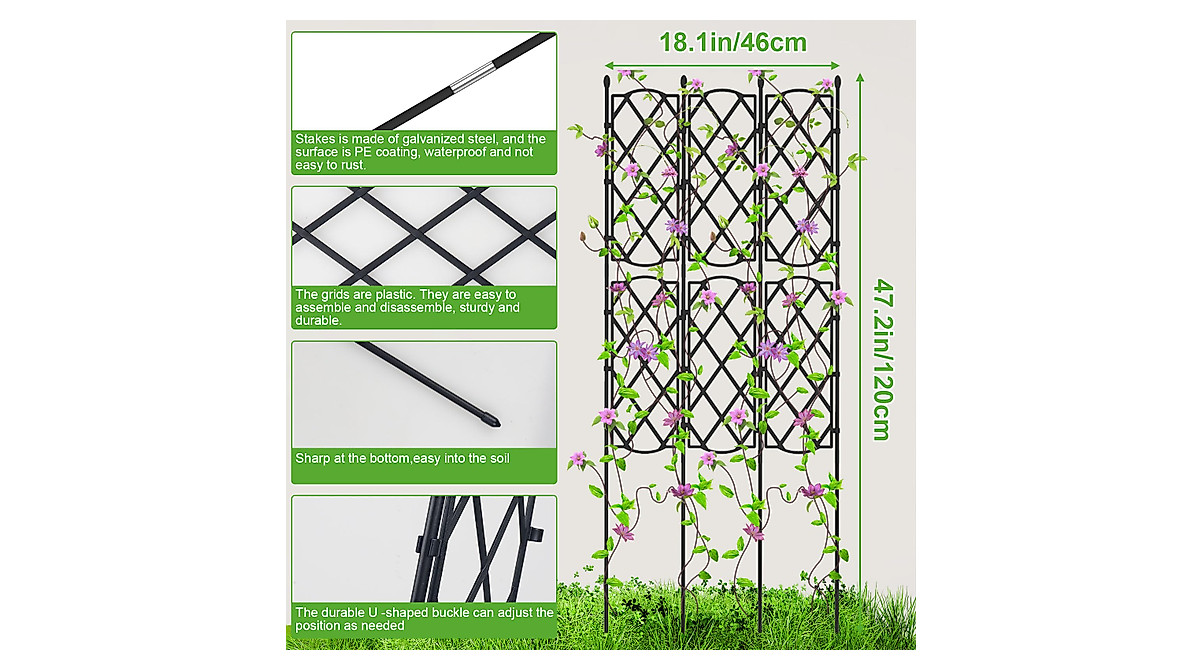 Garden Trellis Support for Climbing Plants | Durable & Versatile
