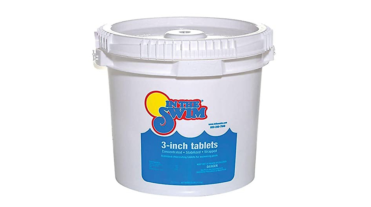 In The Swim 3 Inch Chlorine Tablets - Fast-Acting Pool Sanitizer