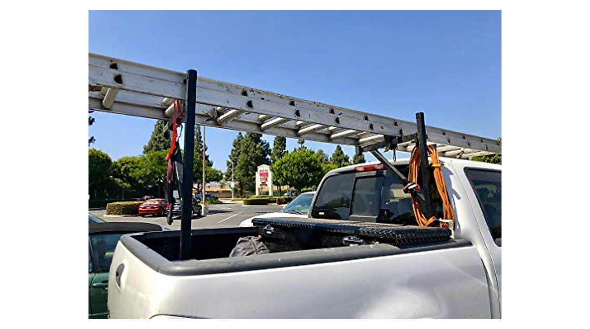 MaxxHaul Heavy Duty Ladder Rack for Trucks - Secure & Durable