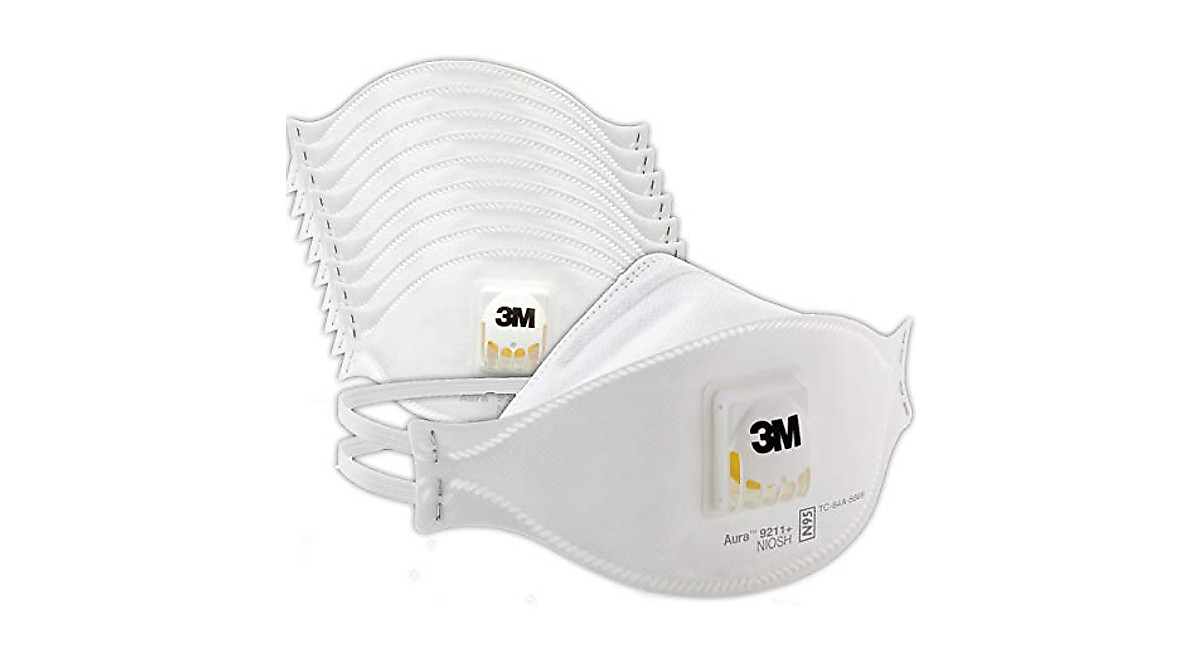3M Aura N95 Respirator with Cool Flow Valve - 10 Pack