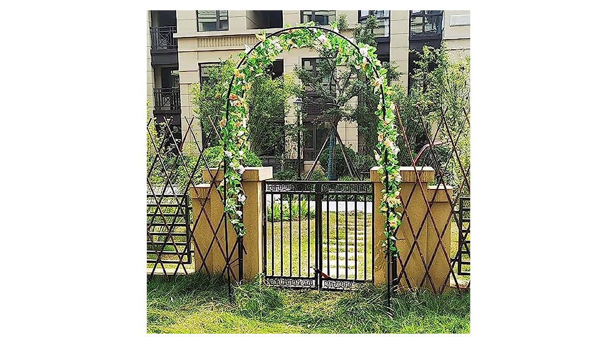 Metal Garden Arch Heavy Duty Arbor Trellis Wide 120Cm 140Cm 180Cm 240Cm ...