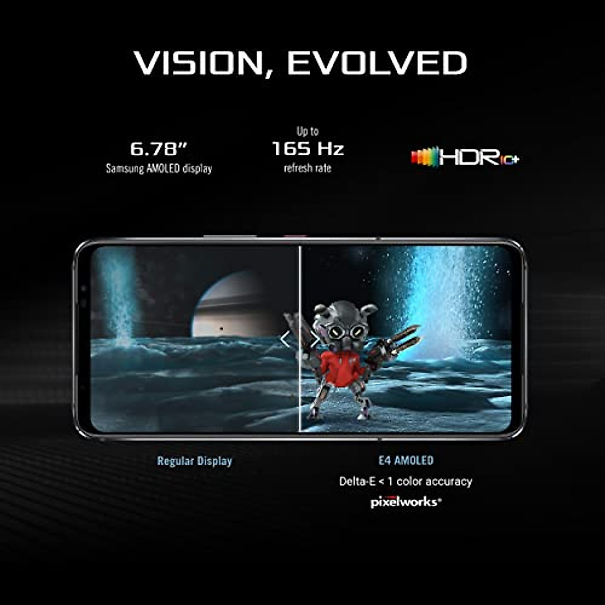 ASUS ROG 6 Cell Phone, 6.78” FHD+ 2448x1080 165Hz, 6000mAh Battery ...