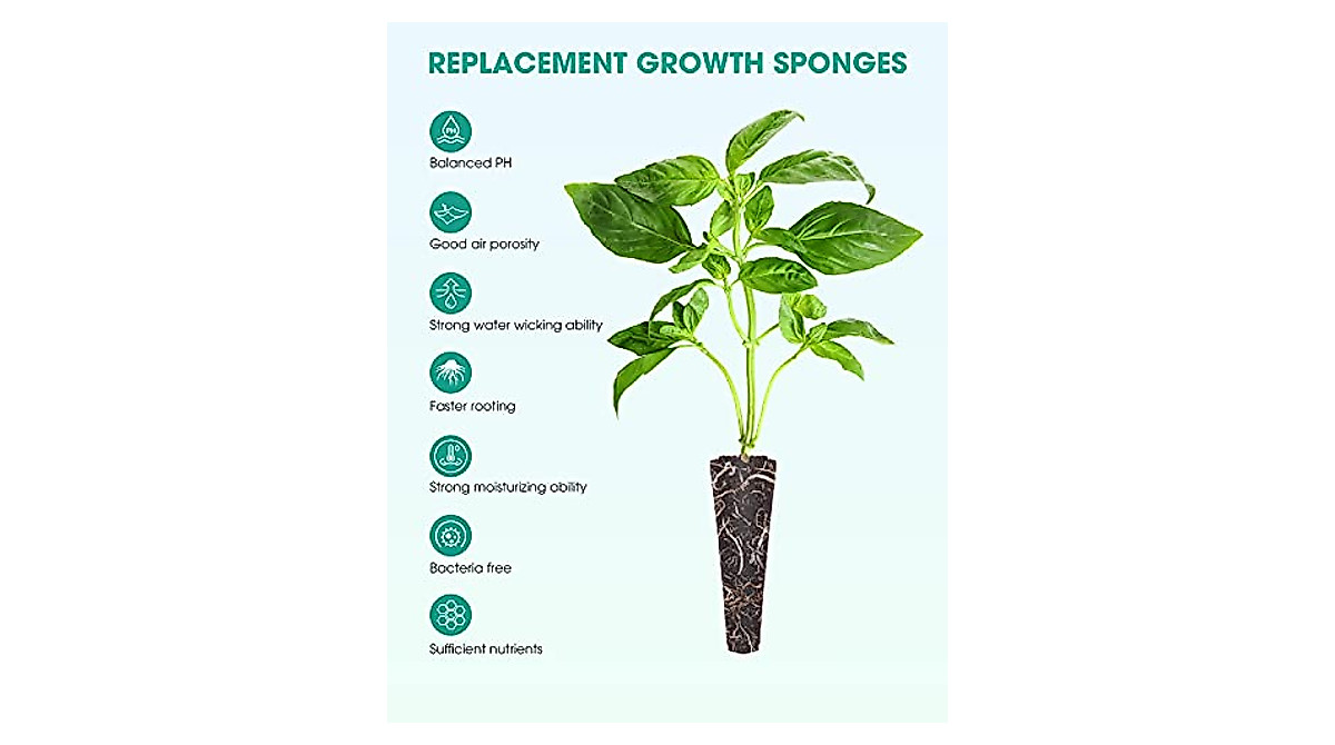 16 Pack Hydroponic Grow Sponges for Indoor Gardens
