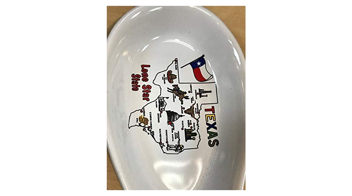 Texas Souvenir Ceramic Spoon Rest - Unique Gift