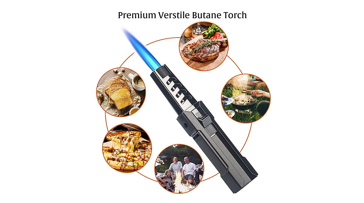 Butane Torch: Adjustable Flame Cooking Torch for BBQ & Baking