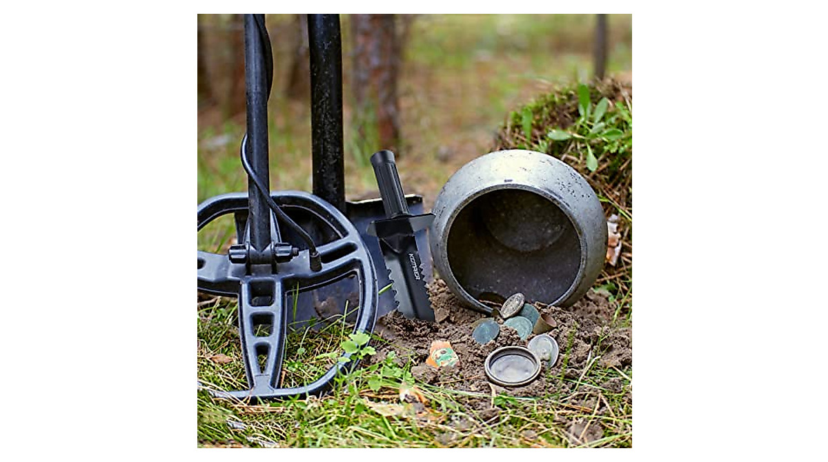 Metal Detector Shovel, Kemaier Heavy Duty Double Serrated Edge Digger ...