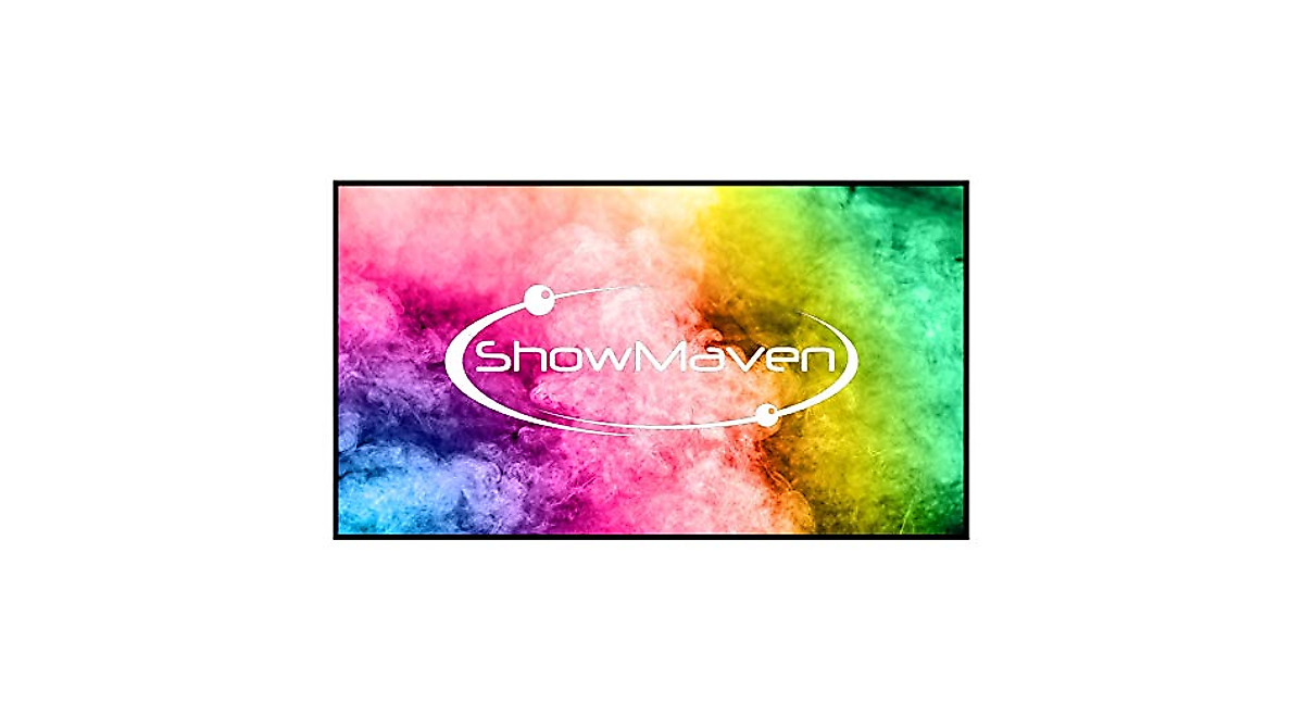 ShowMaven 120in Borderless 4K Projector Screen for Home & Office