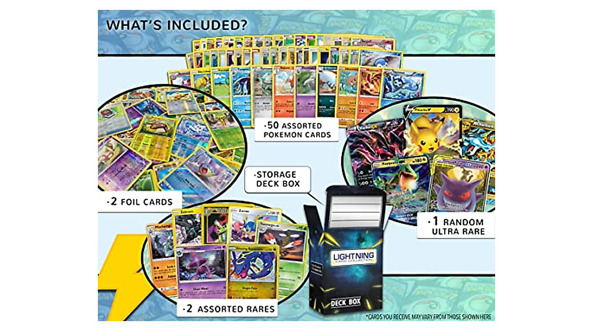 Ultra Rare Pokemon Card Bundle - 50 Unique Cards