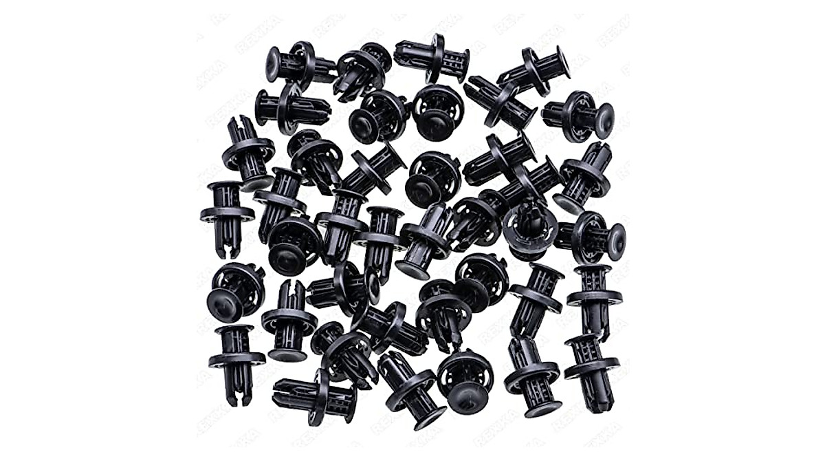 Rexka 40-Pack Fastener Clips for Honda & Acura Bumper Covers