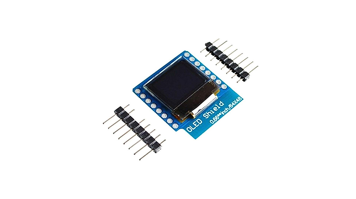 OLED Shield 0,66″ für D1 WeMos mini 64X48 IIC/I2C SSD1306 Nodemcu Lua Display