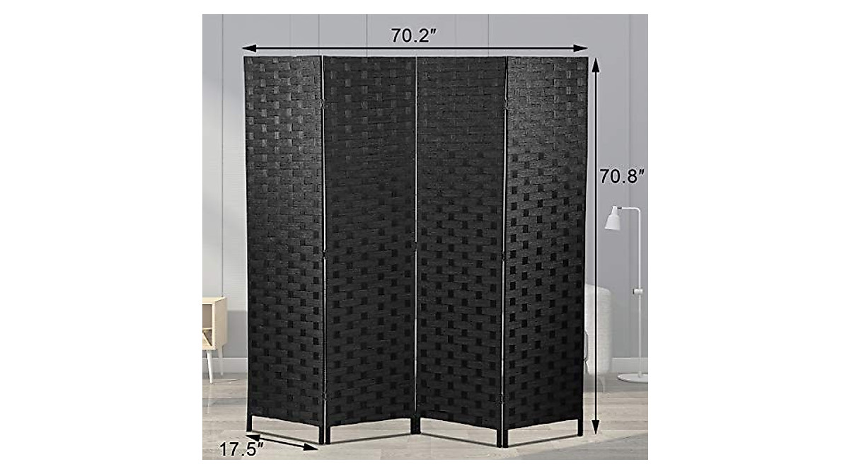 4 Panel Room Divider - Stylish & Versatile Privacy Screen