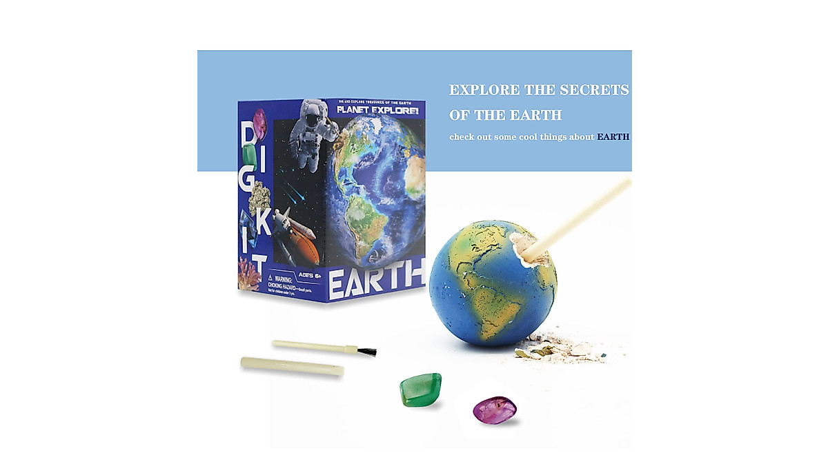 Eayaele Solar System Dig Kit - Explore Gems for Kids