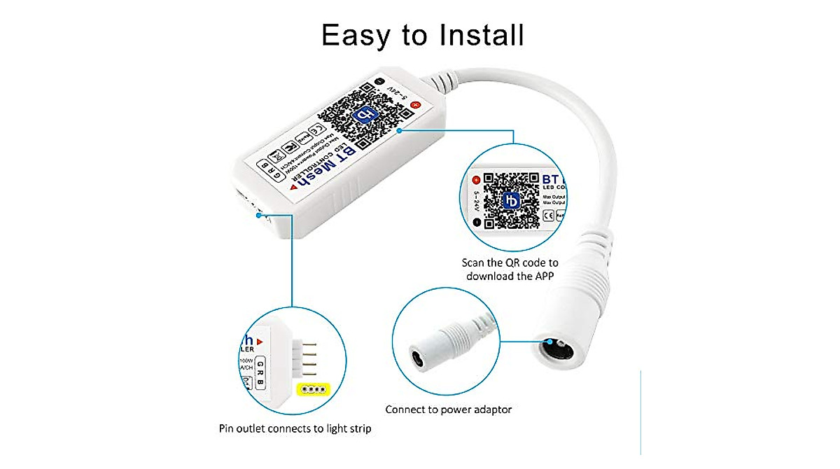 Smart Bluetooth RGB LED Controller for Up to 64 Strips | Sumaote