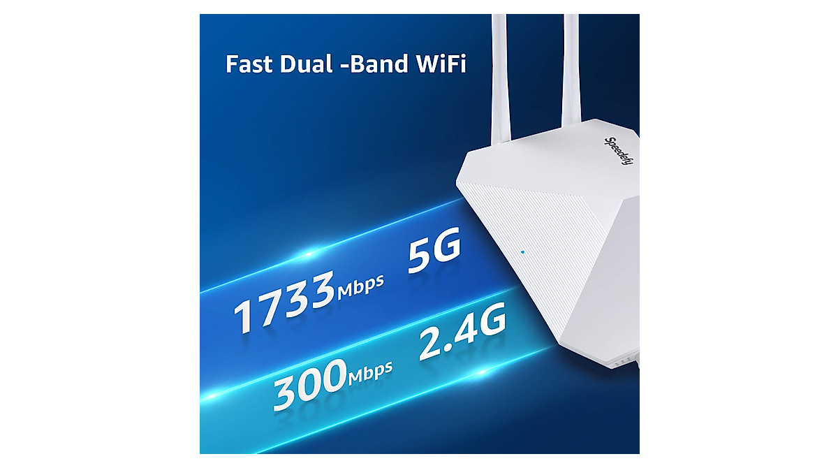 Speedefy AC2100 Dual Band WiFi Router with MU-MIMO & Parental Control