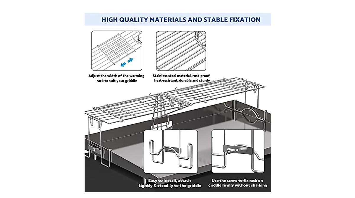 Skyflame Adjustable Warming Rack for 17-36