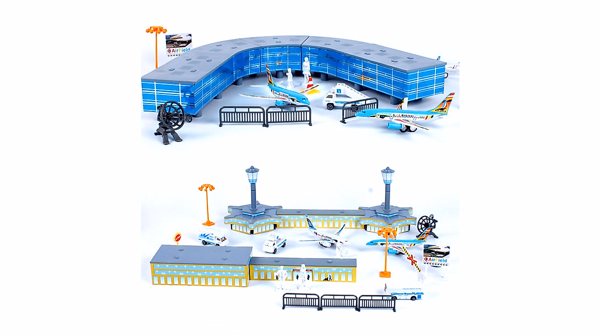International Airport Toy Set - 200 Piece Playset
