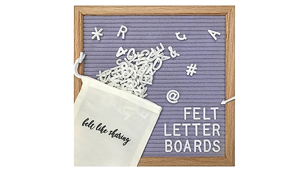 Changeable Felt Letter Board 10x10in - Stylish & Versatile