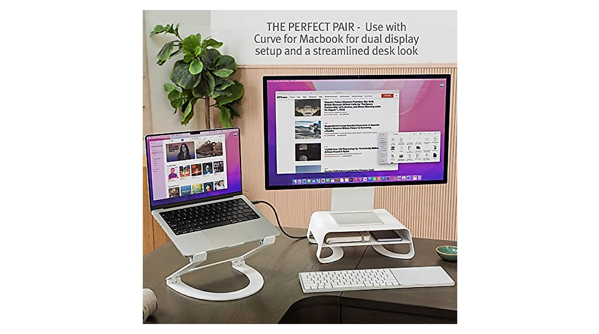 Twelve South Curve Riser - Ergonomic Monitor Stand