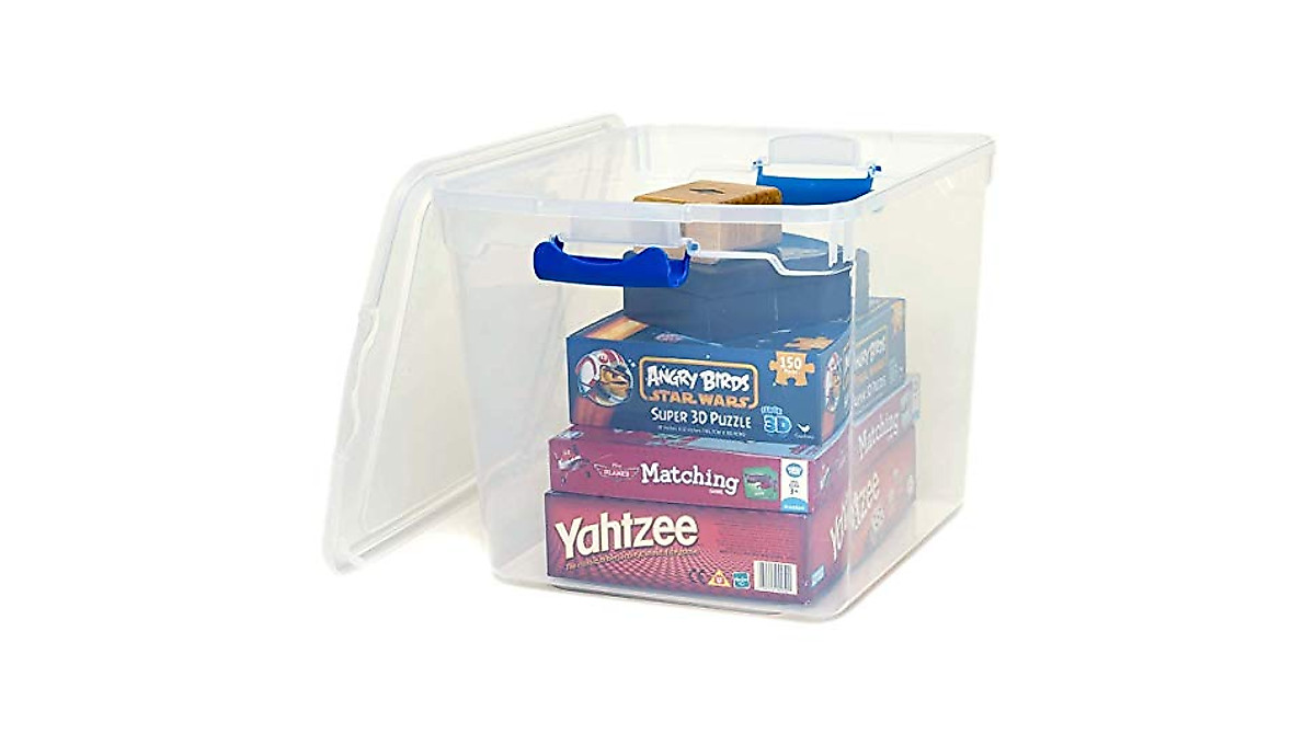 HOMZ Heavy Duty Clear Plastic Storage Containers 8 Pack | Organize Your ...