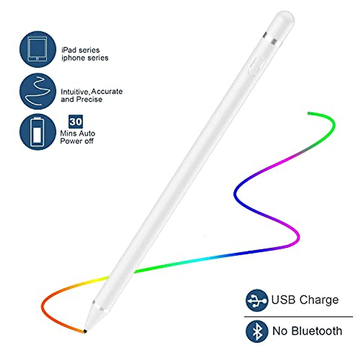 thumbnail image 2 of Ipad Pen Stylus Pen For IPad Pro/Air/Mini, Fast 15min Charge, Palm Rejection Ipad A16 2 of 12