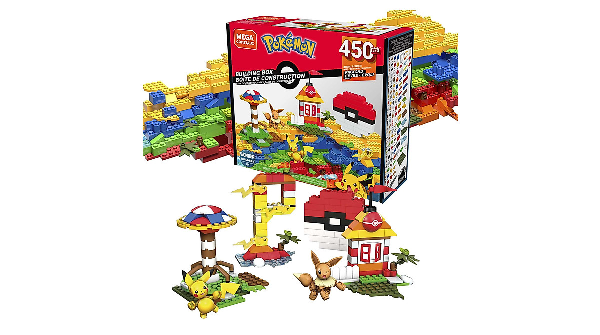 Mega Pokémon Building Set - 450 Pieces & 2 Characters