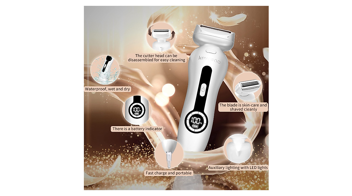 Kroven Women's Electric Shaver - Smooth, Easy Hair Removal