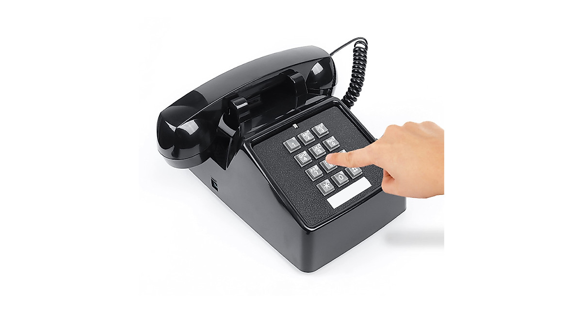 Dododuck Vintage Corded Phone for Seniors - Extra Loud Ringer