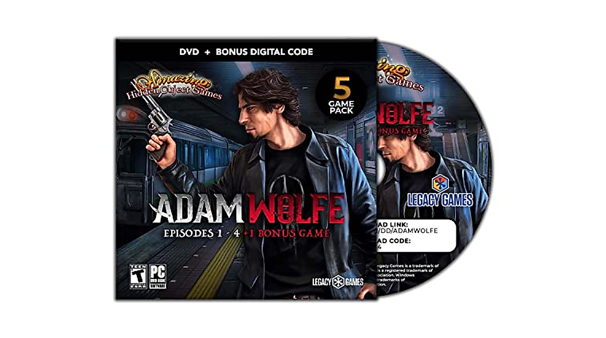 Legacy Games Adam Wolfe Hidden Object Game Pack for PC | Digital Download