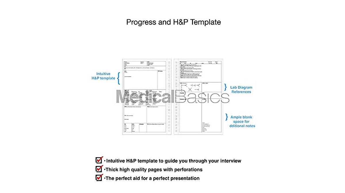 Medical Progress & H&P Notebook - 50 Templates for Efficient Documentation