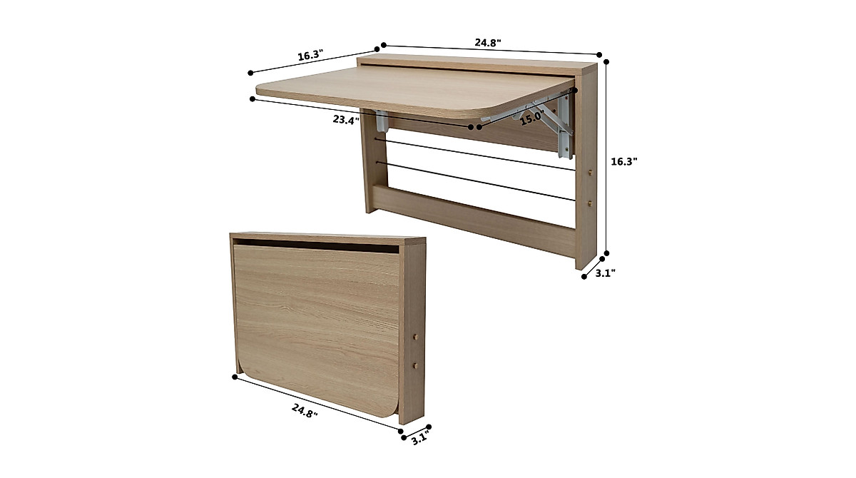 SKVSKV Folding Wall Table - Space Saving Design