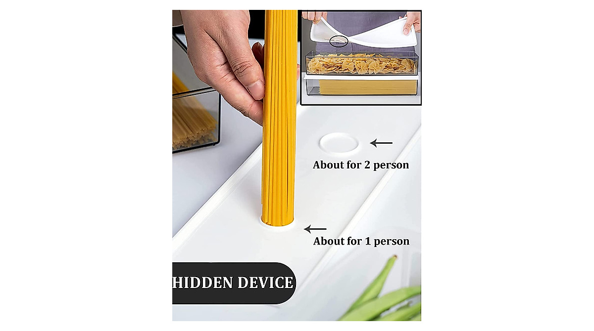 qiuqiu Airtight Pasta Storage Boxes - Set of 3