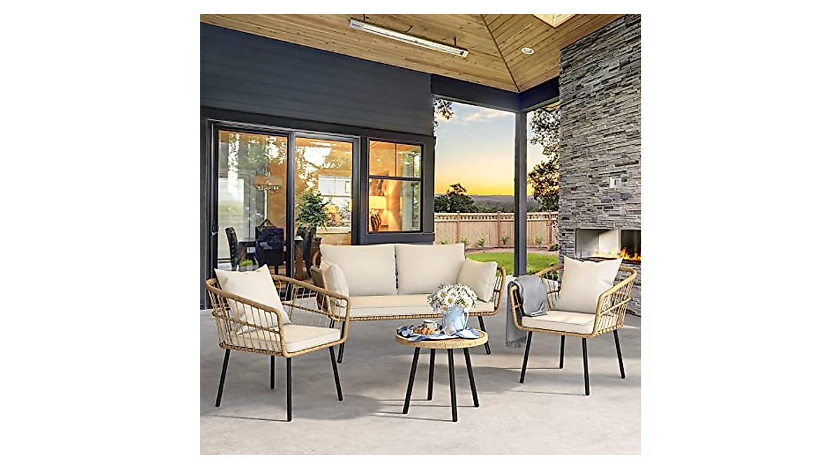 YITAHOME 4-Piece Patio Furniture Set for Ultimate Comfort