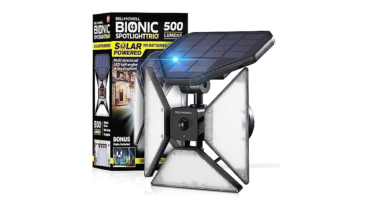 Bell+Howell Bionic Trio Solar Lights - Bright Outdoor Security