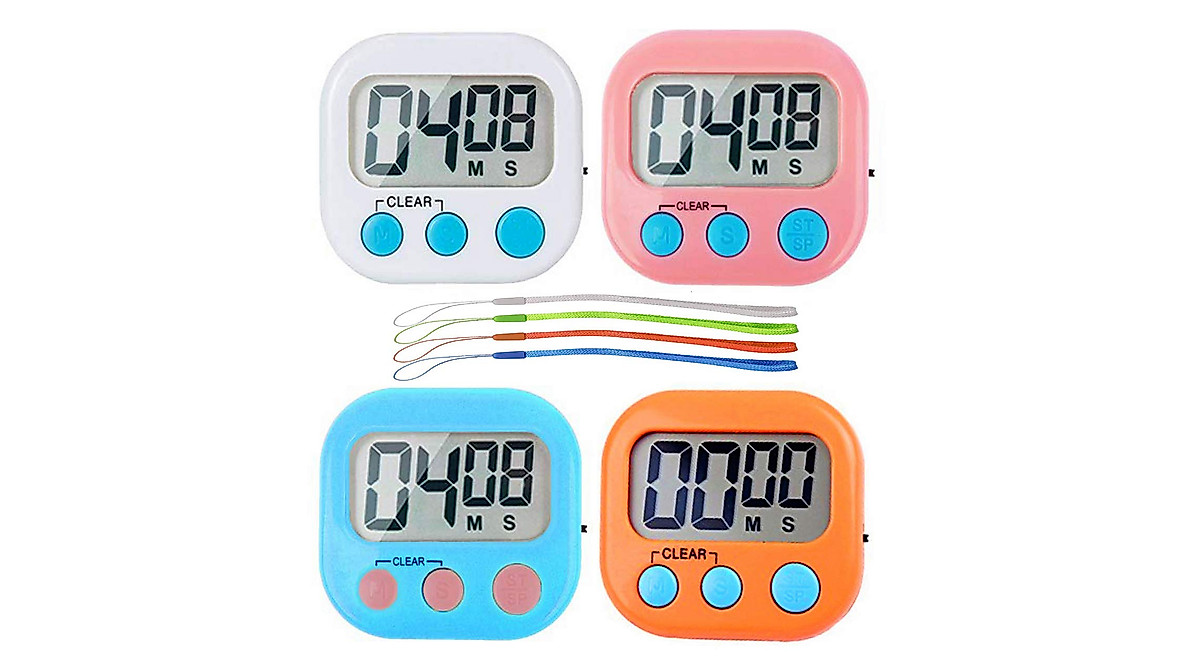 Digital Kitchen Timer with Loud Alarm & Big Display