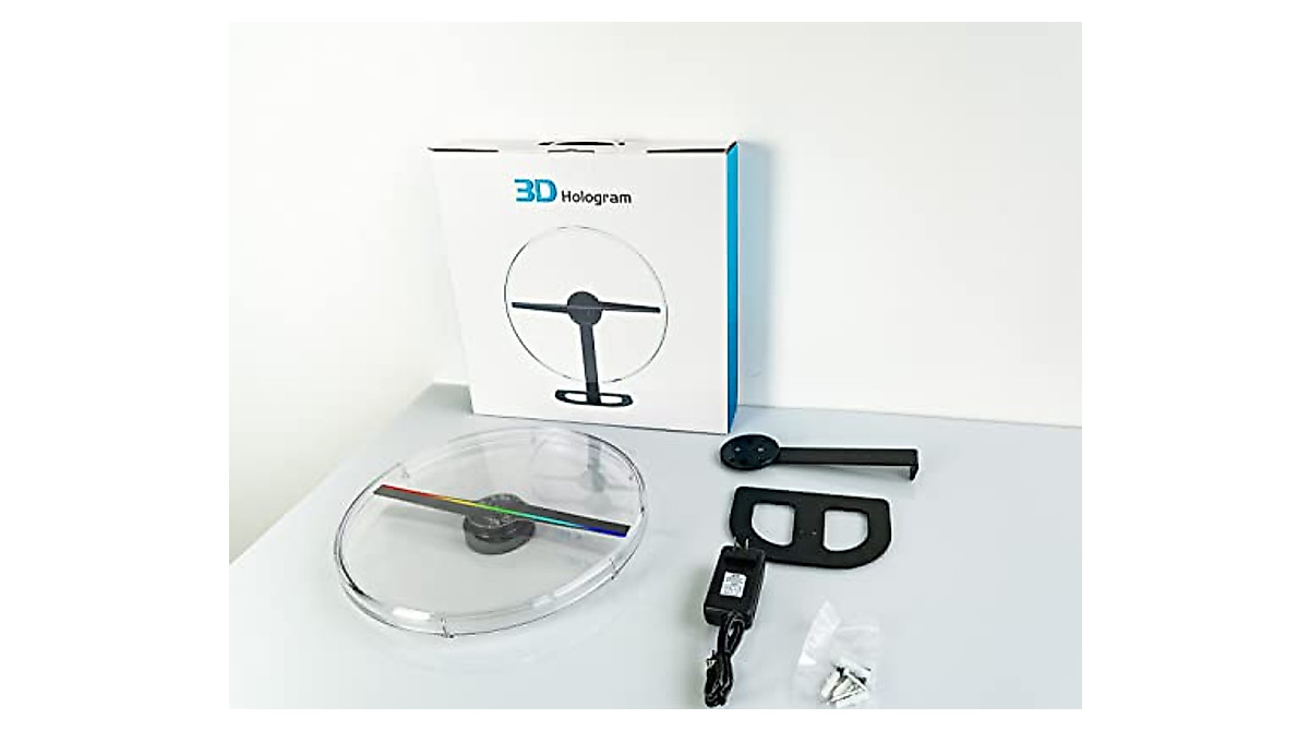 3D Holographic Fan with LED Projection for Advertising & Events