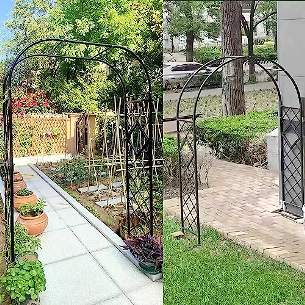 Garden Arch Rose Arches - Heavy Metal Pergola for Climbing Plants