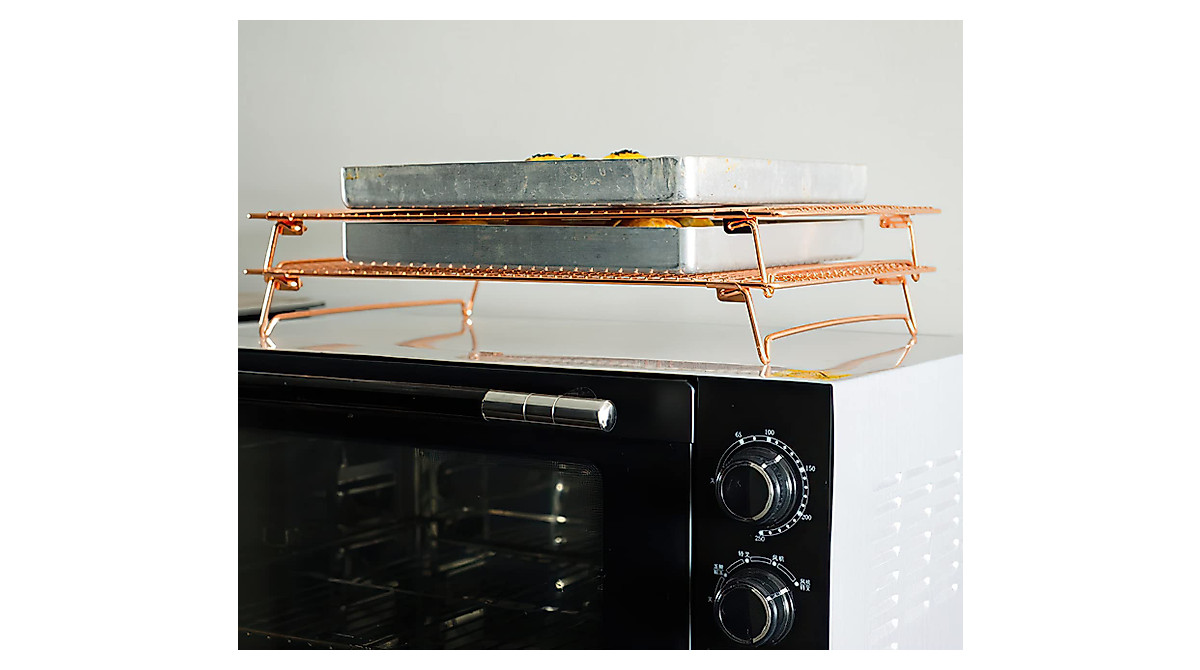 Kingrol Stainless Steel Cooling Racks - Space-Saving Design