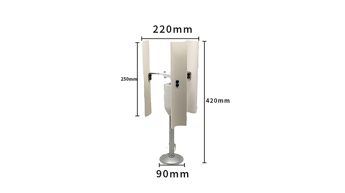 DIY Vertical Axis Wind Turbine Model | 20W Permanent Magnet Generator