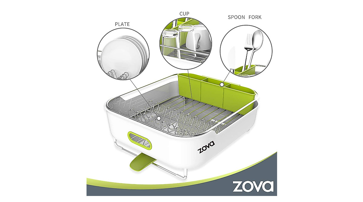 MR.SIGA Stainless Steel Dish Drying Rack with Swivel Spout