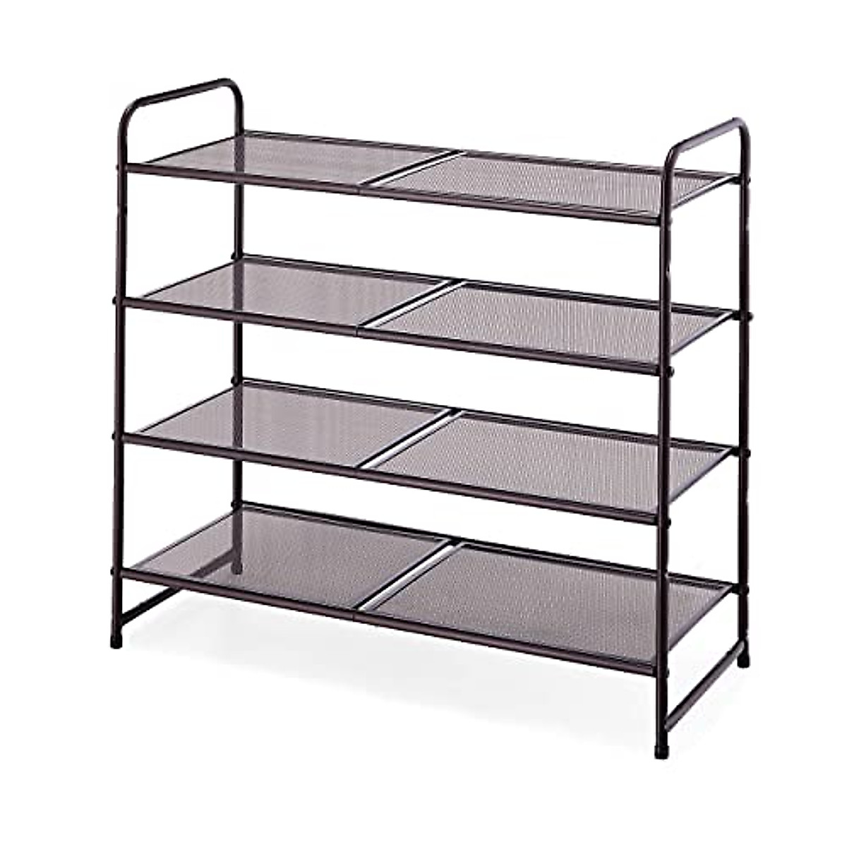 Simple Trending 4-Tier Stackable Shoe Rack - Expandable Design