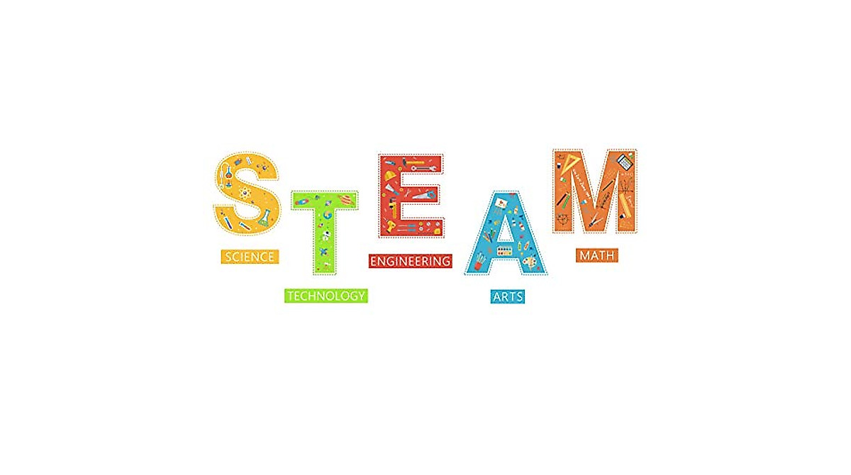 Colorful STEM Wall Decal for Classroom and Home