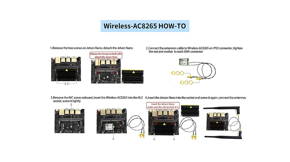 Dual Mode Wireless NIC for Jetson Nano - AC8265