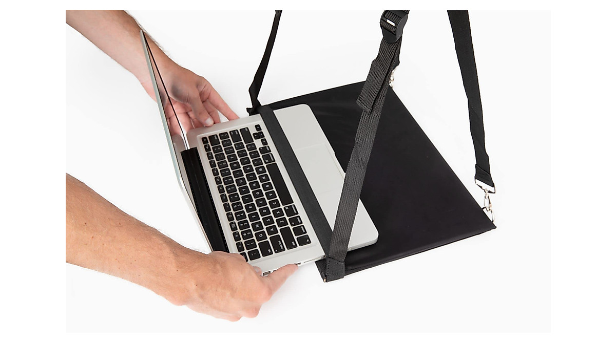 Office Up Laptop Harness - Hands-Free Adjustable Desk for 16