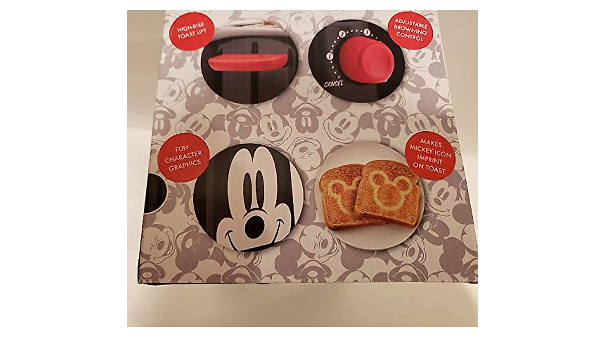 Disney Mickey Mouse 2-Slice Toaster - Fun & Reliable Kitchen Appliance